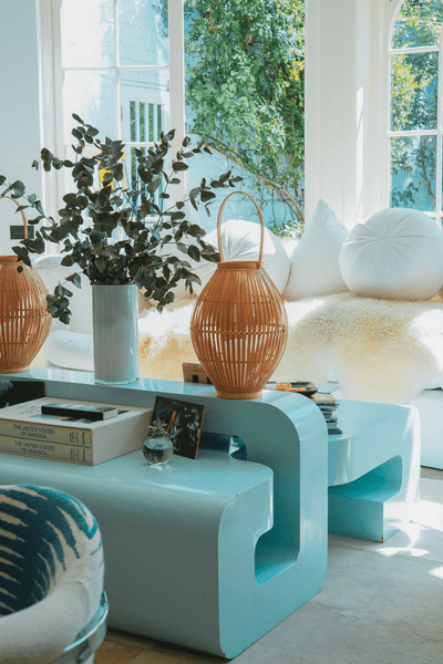 Mint Green Rounded Table 🏠